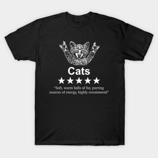 Cats 5 stars gift for cat people who love gatos T-Shirt